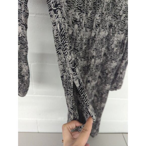 Antik batik s/38 black vitori shirt dress unique print printed black gray - Picture 6 of 7